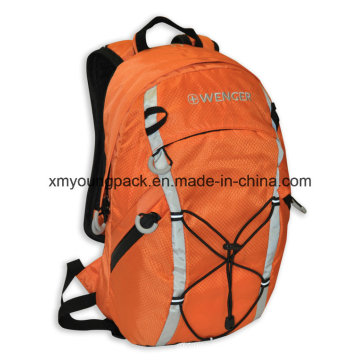 Fashion Orange 420d Ripstop Nylon 15" Outdoor Backpack